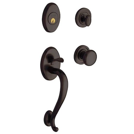 Baldwin Double Cylinder Handlesets Venetian Bronze 85315.112.RDBL